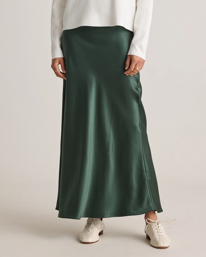 100% Washable Silk Maxi Skirt