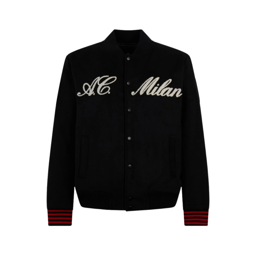 AC Milan x NY Yankees - VARSITY JACKET WITH FRONT AND BACK LOGO