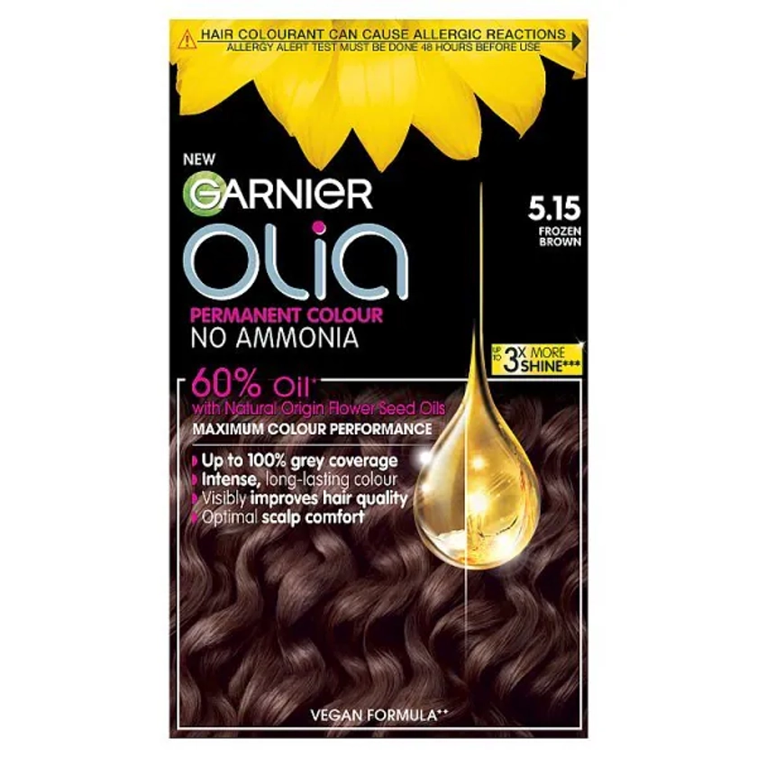 Garnier Olia 5.15 Frosted Chocolate Brown Permanent Hair Dye | Hair | Superdrug