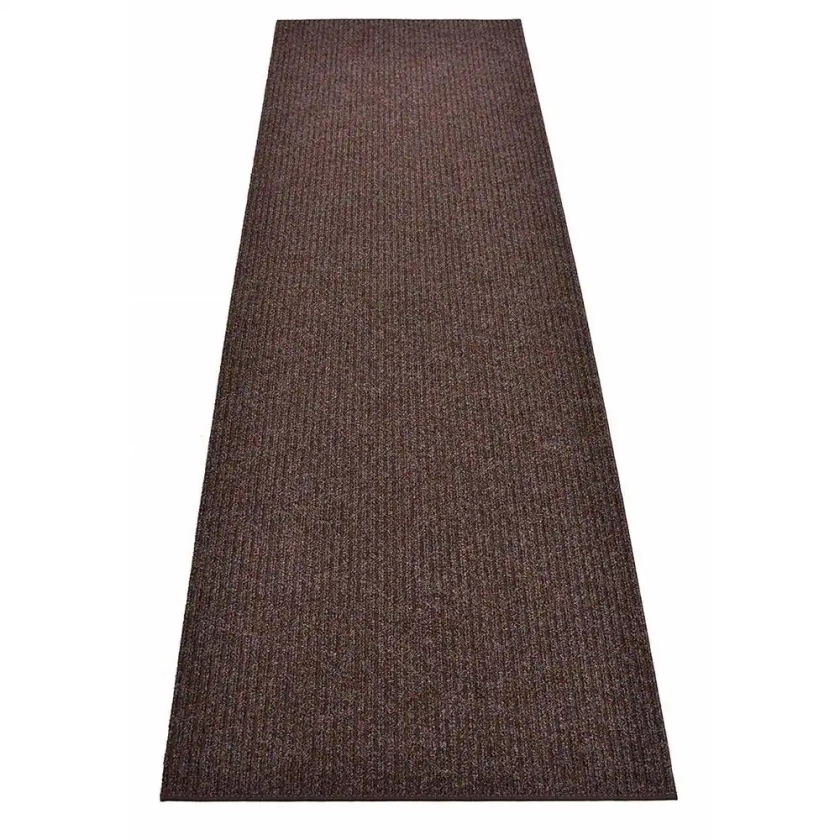 RugStylesOnline Tough Brown 36 in. Width x Your Choice Length Custom Size Runner Rug HD-0108-36inch - The Home Depot