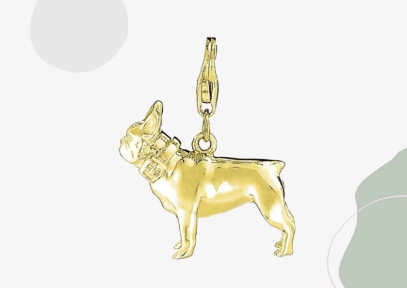 French Bulldog Gold Charm