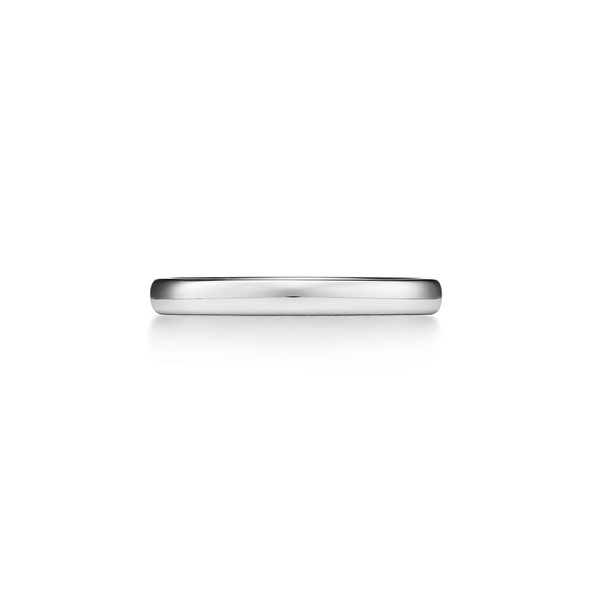 Tiffany ForeverWedding Band Ring in Platinum, 2.5 mm Wide