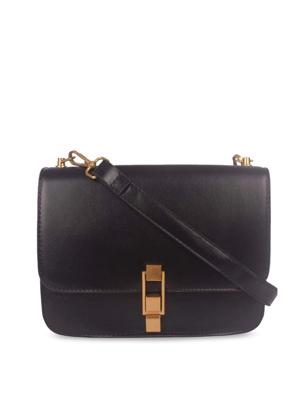 Bagkok Black PU Bucket Sling Bag