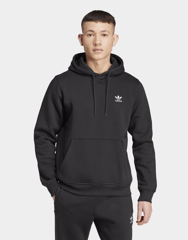 adidas Sweat-shirt à capuche Trèfle Essentials Noir- JD Sports France 