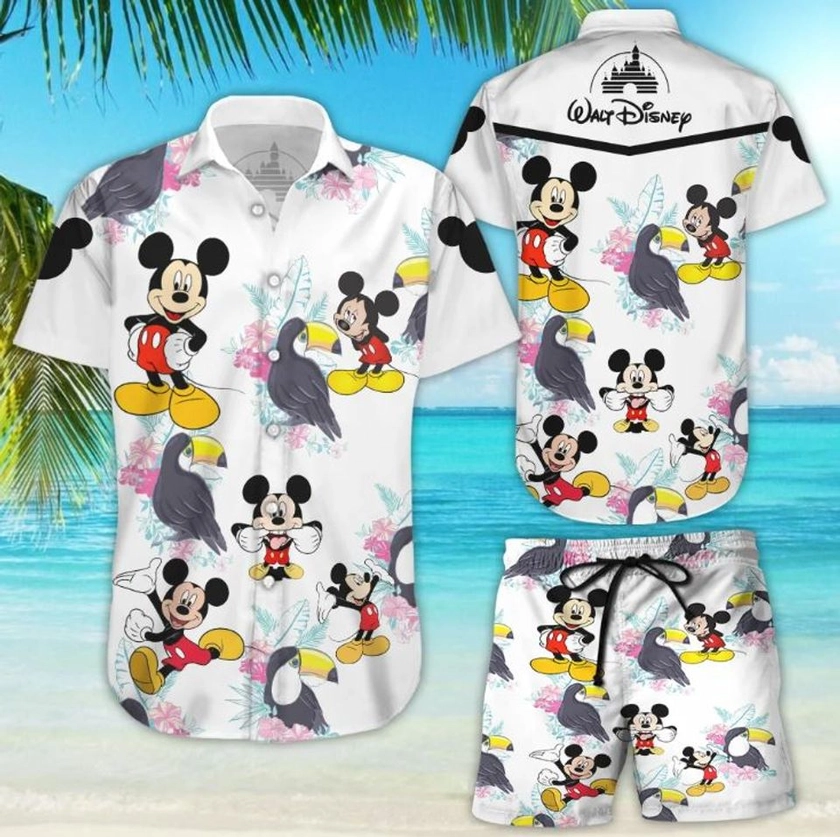 Mickey Mouse Disney Hawaiian Shirt And Shorts, Disney Aloha Set by Brian Gray | Printblur ™