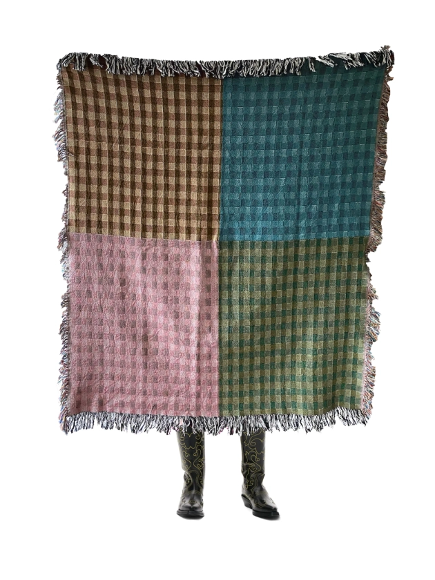 Four Corners Woven Throw Blanket