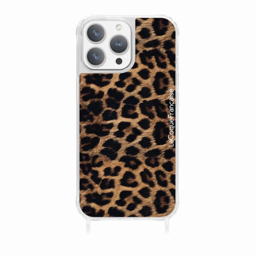 Coque Anneau Leopard Noir Et Brun