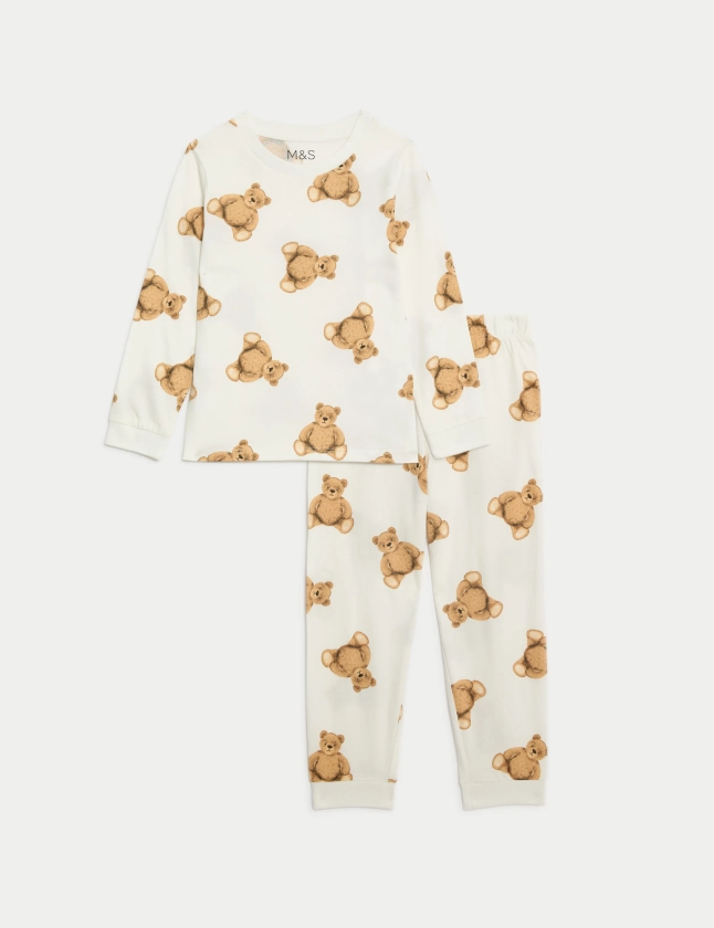 Pure Cotton Spencer Bear™ Pyjamas (12 Mths-16 Yrs) | Spencer Bear™ | M&S