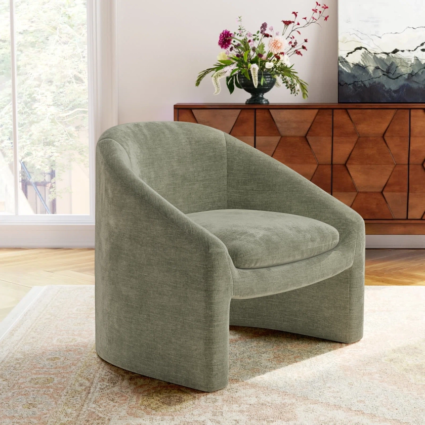 Kelly Clarkson Home Steven Chenille Barrel Chair & Reviews - Wayfair Canada