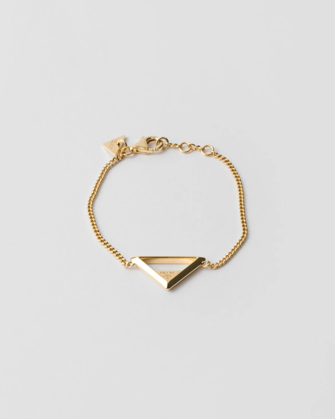 Gold Metal Bracelet | PRADA