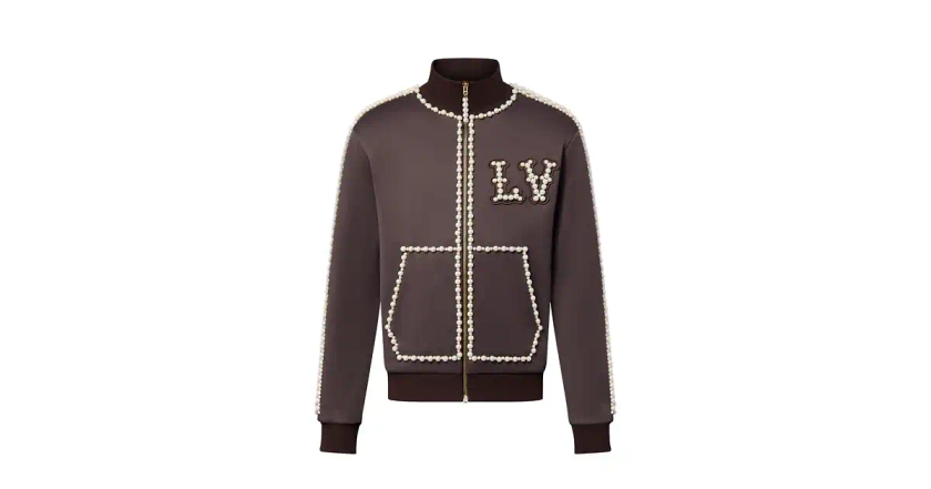 Les collections de Louis Vuitton : Veste de jogging à perles en coton technique