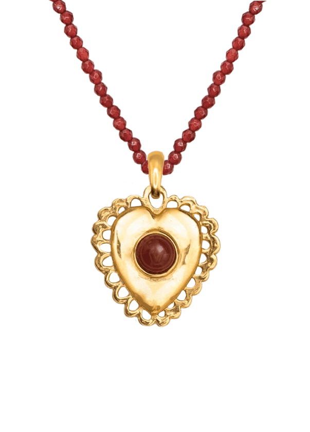 Corazon Garnet Necklace