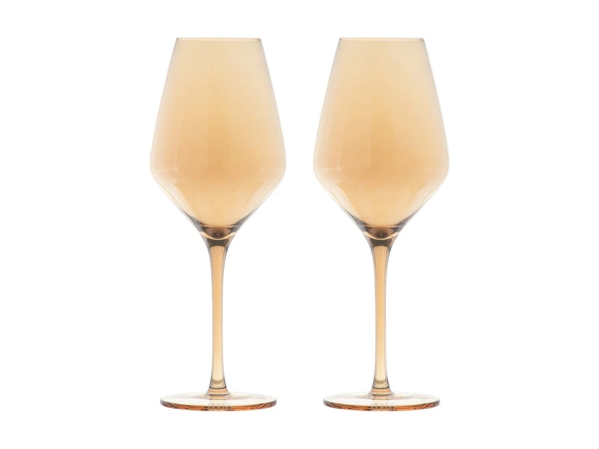 Maxwell & Williams Glamour Wine Glass 520ML Set of 2 Gold Gift Boxed