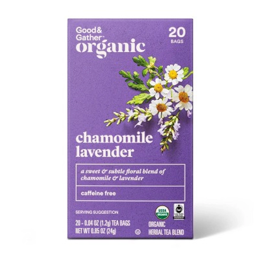 Organic Chamomile Lavender Tea - 20ct - Good & Gather™