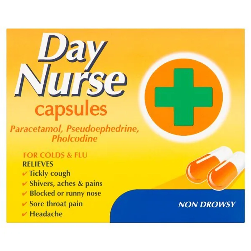 DNR DAY NURSE CAP PK20 | Health | Superdrug