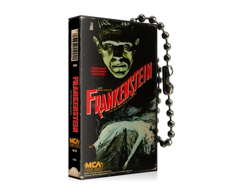 Frankenstein VHS Keychain