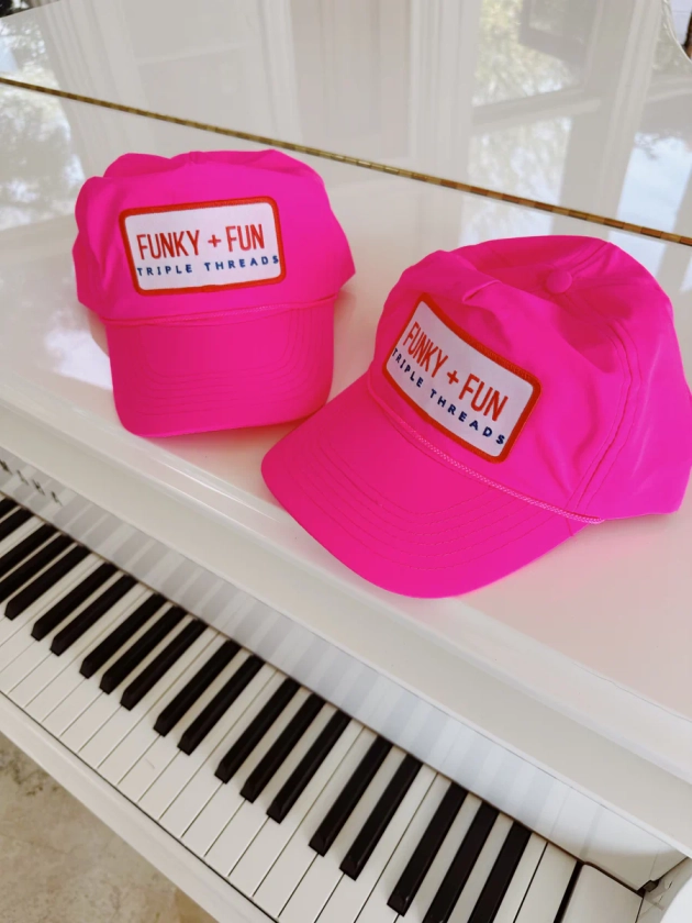 Funky + Fun Nylon Hat - Pink