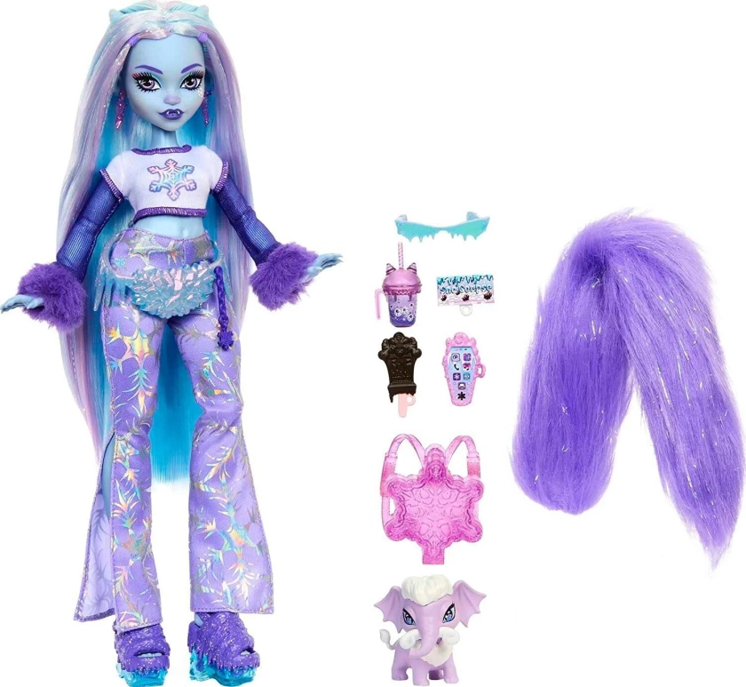 Monster High Doll, Abbey Bominable Yeti Fashion Doll with Pet Mammoth