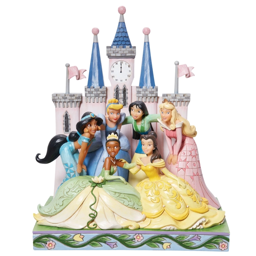 Figurine Princesses Disney devant le château - Disney Traditions