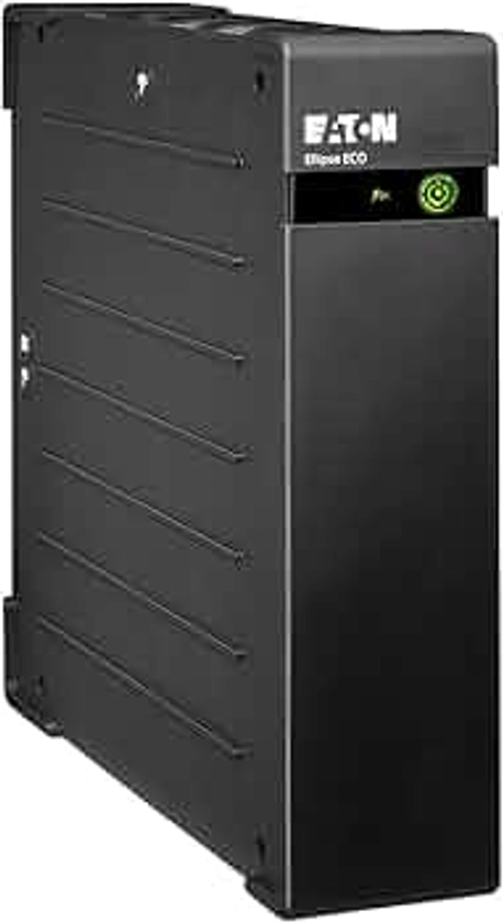 Eaton Onduleur Ellipse ECO 1200 USB FR - Off-line UPS - EL1200USBFR - Puissance 1200VA (8 prises FR, Parasurtenseur, Batterie) - UPS avec Interface USB (câble inclus) - Noir