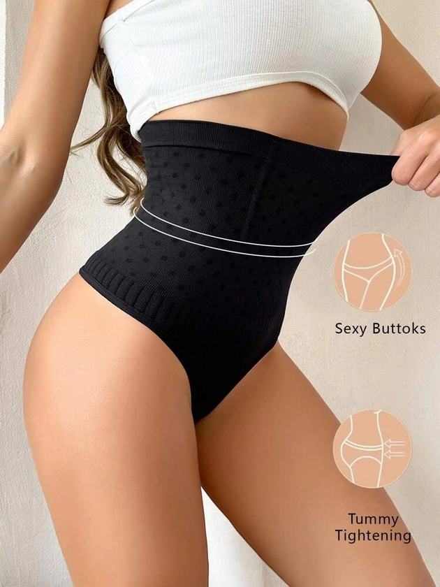 Women's Solid Color High-Waisted Seamless Shapewear Bottoms