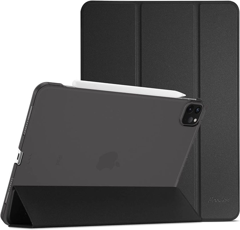 ProCase Smart Case for iPad Pro 11 Inch 2022/2021/2020/2018 (4th /3rd /2nd /1st Generation), Slim Stand Hard Back Shell Cover -Black : Amazon.co.uk: Computers & Accessories