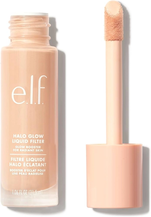 e.l.f. Halo Glow Liquid Filter, Complexion Booster For A Glowing, Soft-Focus Look, Infused With Hyaluronic Acid, Vegan & Cruelty-Free, 1 Fair