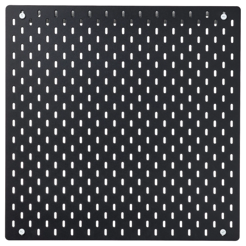 SKÅDIS pegboard, black, 56x56 cm - IKEA