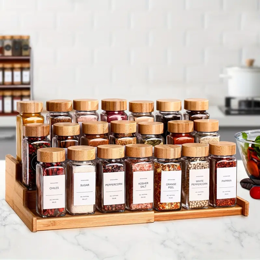 s Labels Spice Storage Jar Commercial - Temu