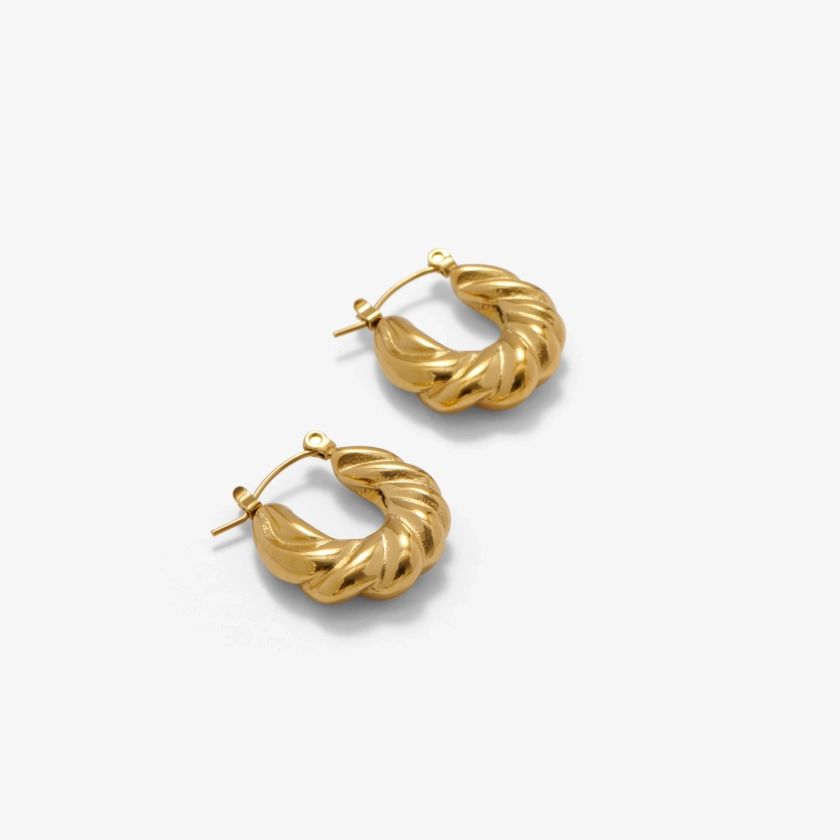 Twisted Croissant Earrings