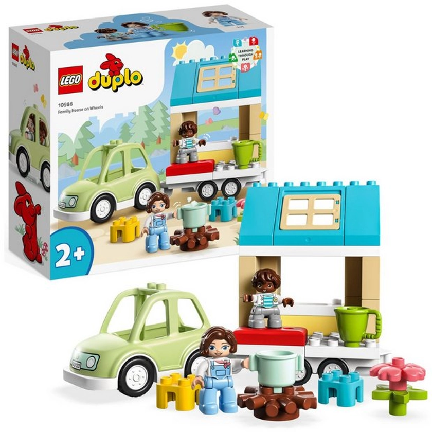 Buy LEGO DUPLO Town Family House on Wheels Toy with Car 10986 | Early learning toys | Argos