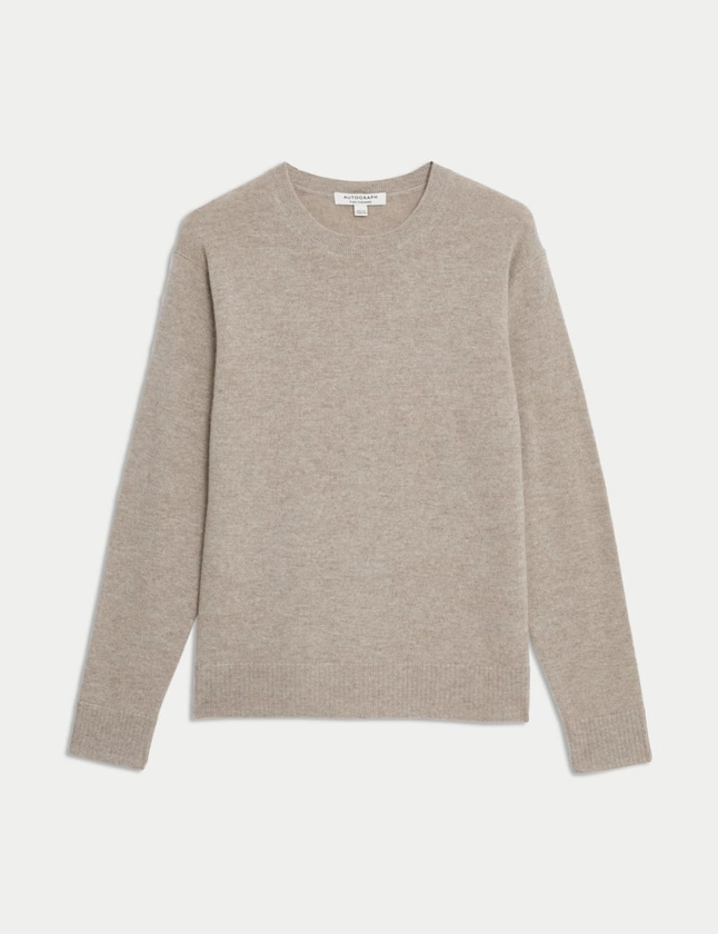 Pure Cashmere Textured Crew Neck Jumper | Autograph | M&S