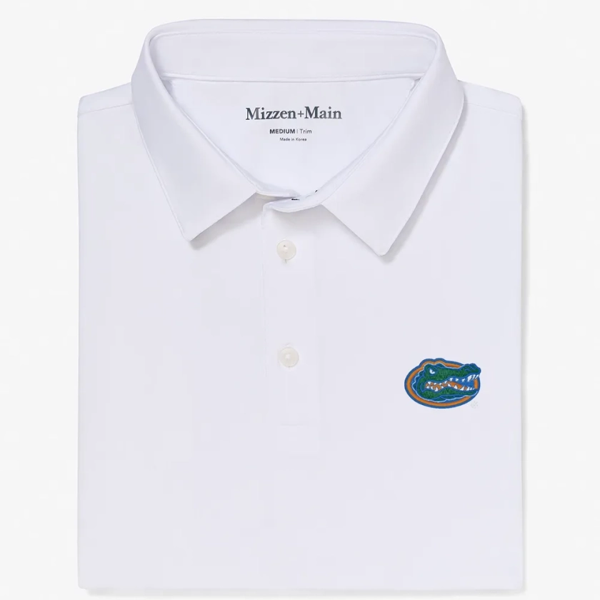 University of Florida Versa Polo - White Solid - Mizzen+Main