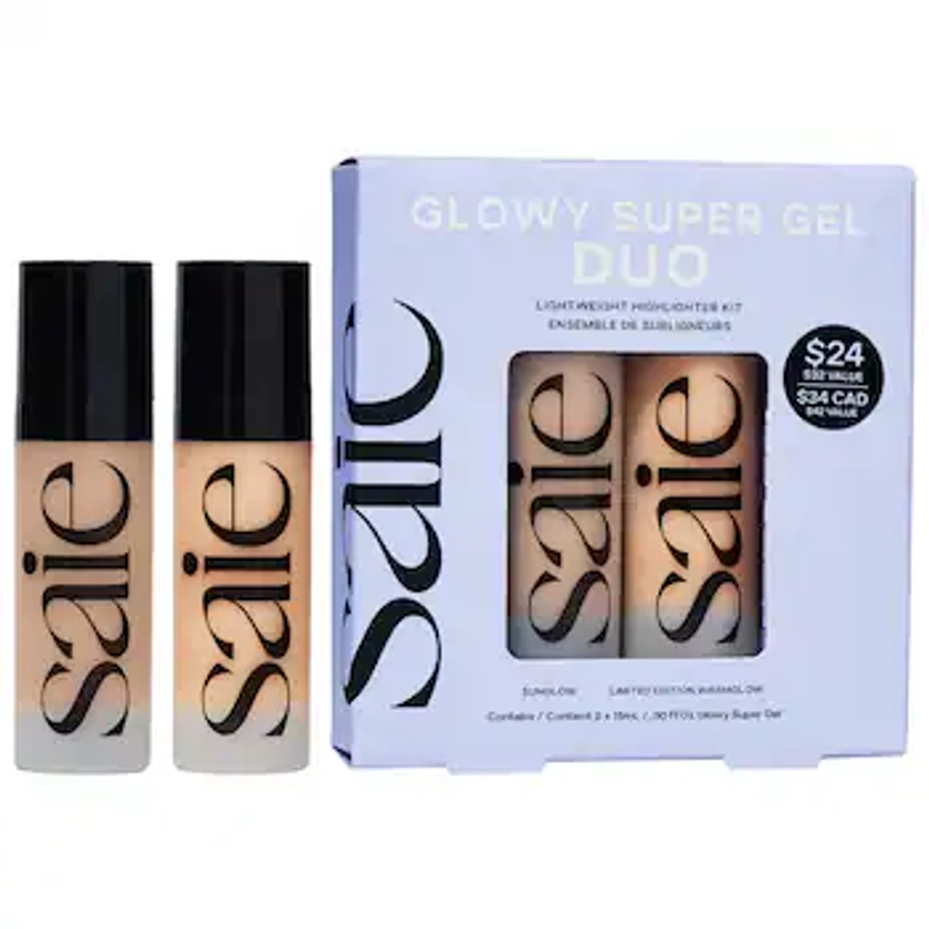 Mini Glowy Super Gel Multipurpose Illuminator Set - Saie | Sephora