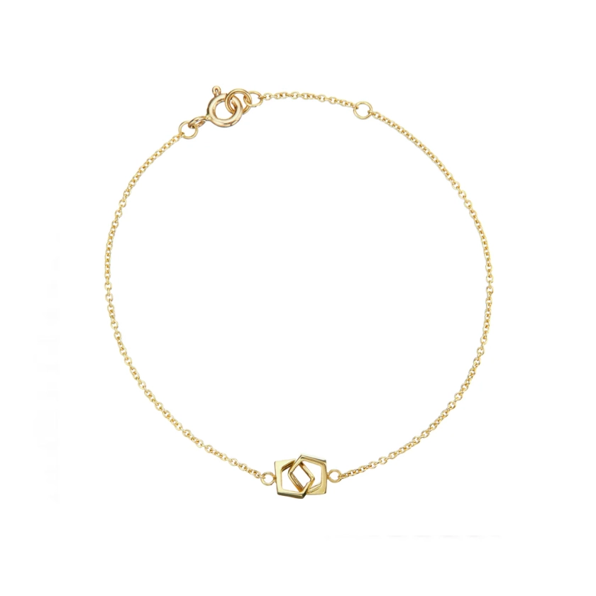Solid Gold Love Link Bracelet