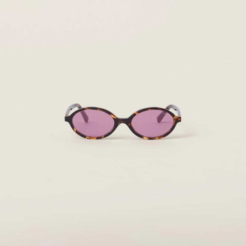 Amaranth Lenses Miu Regard Sunglasses | Miu Miu