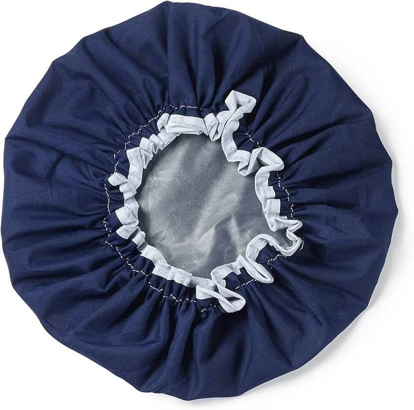 Manicare Luxury Shower cap Blue, One size waterproof bath Hat for Hair protection, Elastic for snug fit and ideal for all hairstyles, machine washable : Amazon.co.uk: Beauty