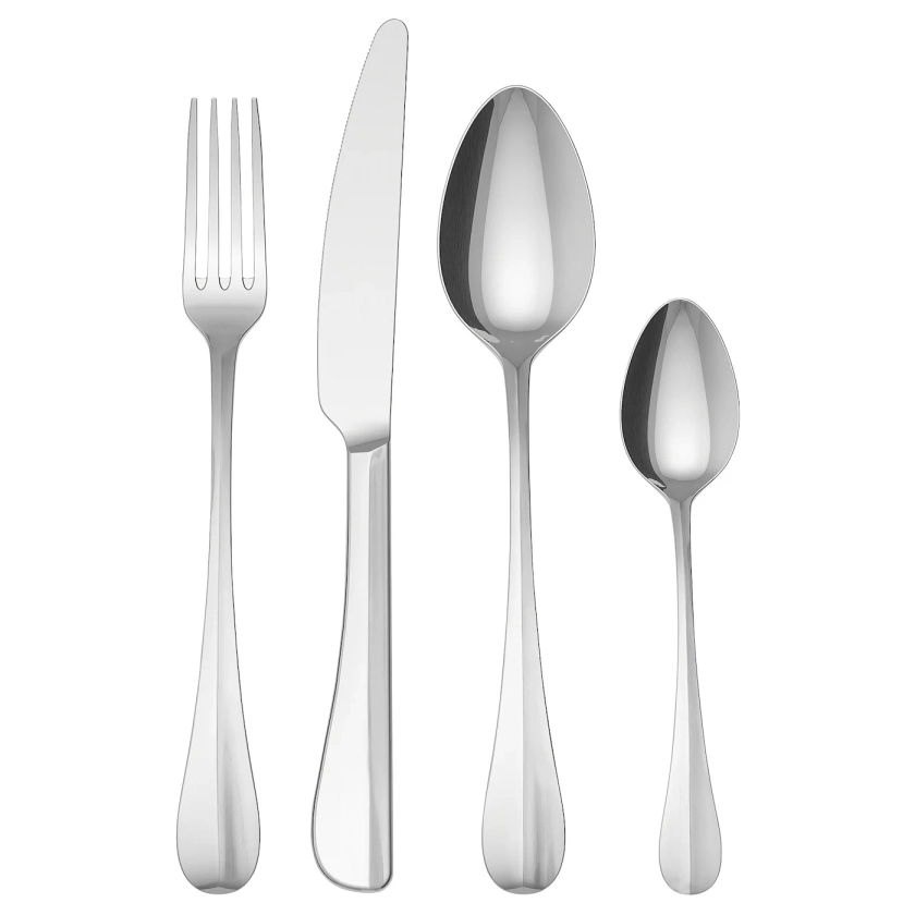 GAMMAN stainless steel, 24-piece cutlery set - IKEA