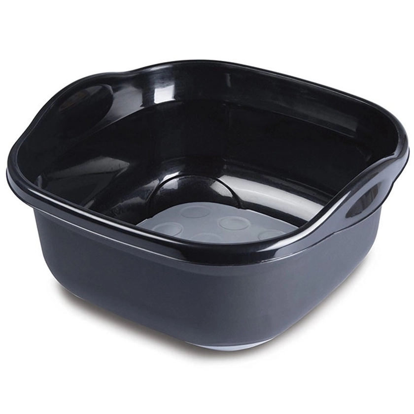 Addis Soft Touch Washing-Up Bowl, 8.5 Litre - Black