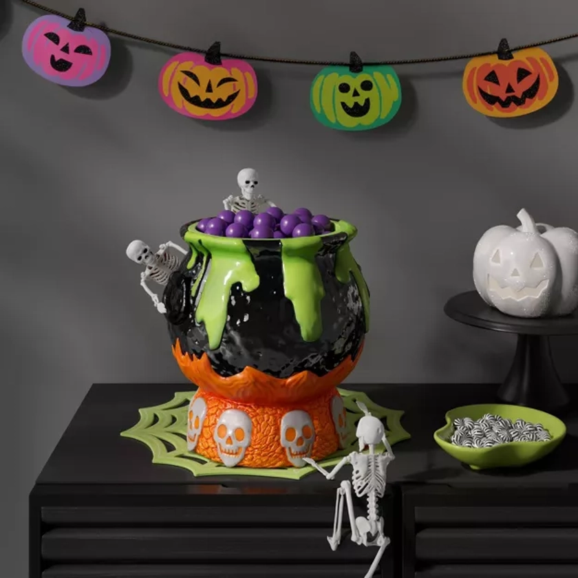 10" Light and Sound Cauldron Candy Bowl Halloween Decorative Prop - Hyde & EEK! Boutique™