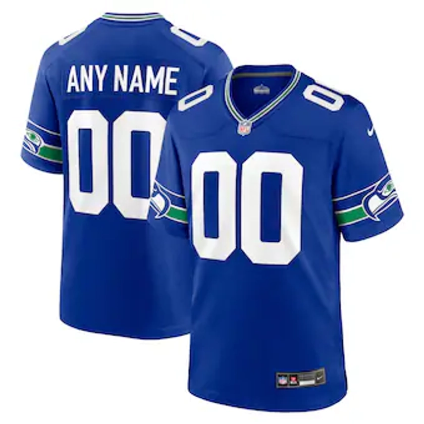 Seattle Seahawks Nike Alternate Game Jersey - Royal - DK Metcalf - Mens