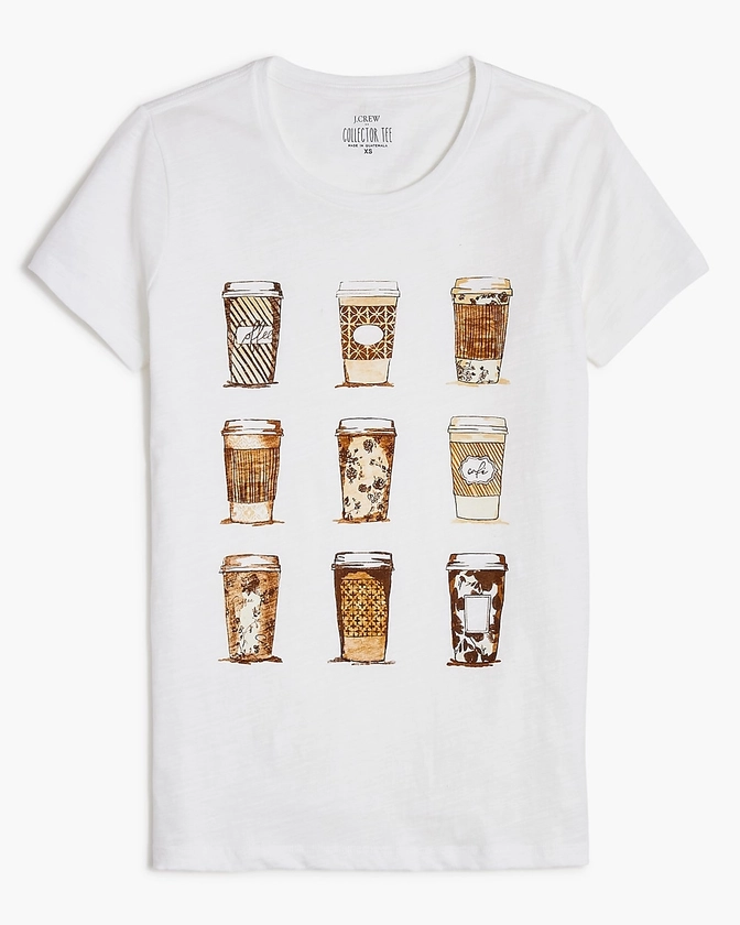 Coffee cups graphic tee