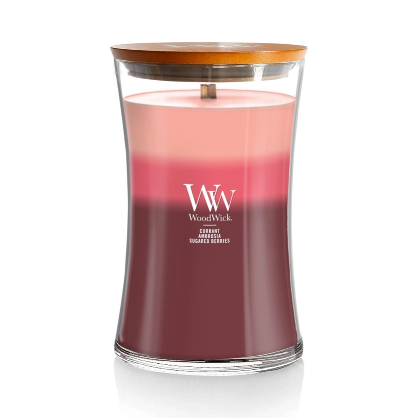 Fruit Temptation Trilogy WoodWick® Large Hourglass Trilogy Candle - Large Hourglass Trilogy Candles | Yankee Candle