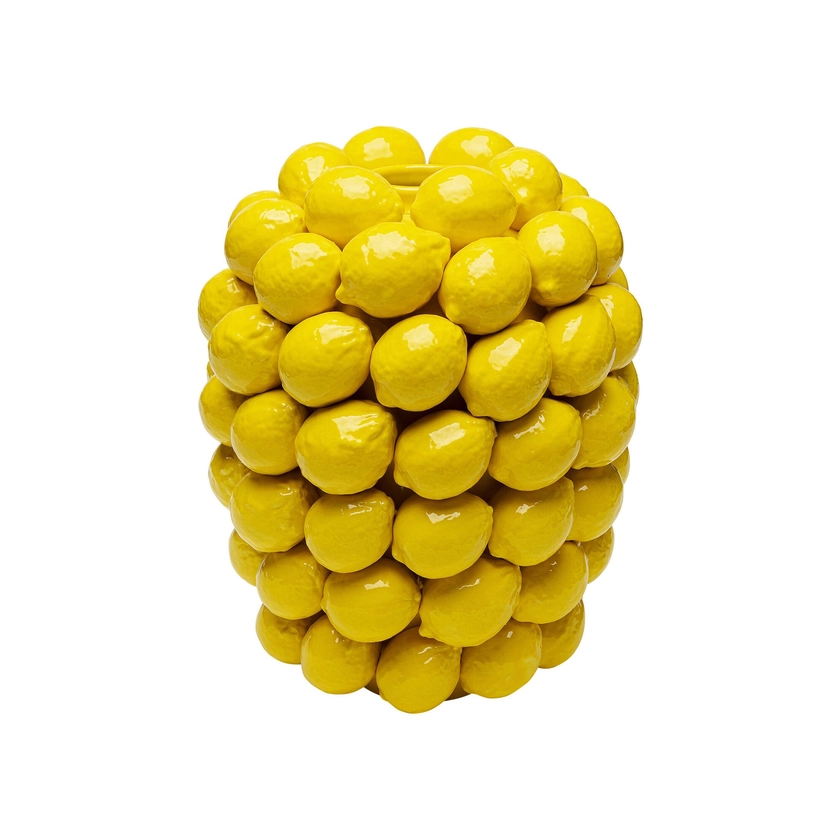 Vase citrons jaunes en porcelaine - Kare Design