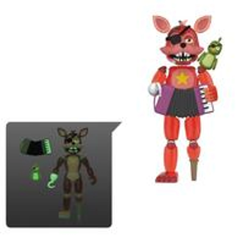 Five Nights at Freddy's Pizzeria Simulator Glow-in-the-Dark Rockstar Foxy Action Figure