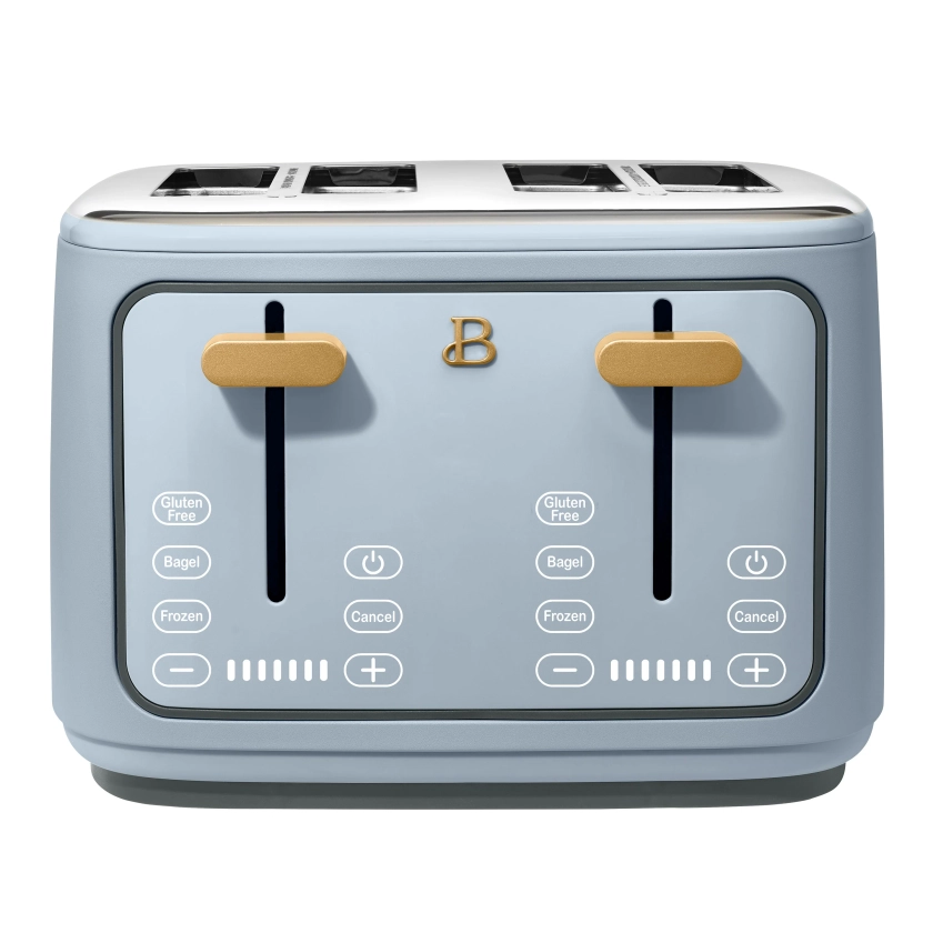 Beautiful 4-Slice Toaster with Touch-Activated Display, Cornflower Blue by Drew Barrymore