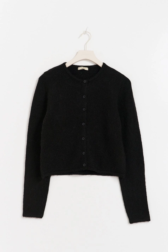 Knitted cardigan - Zwart - Dame - Gina Tricot