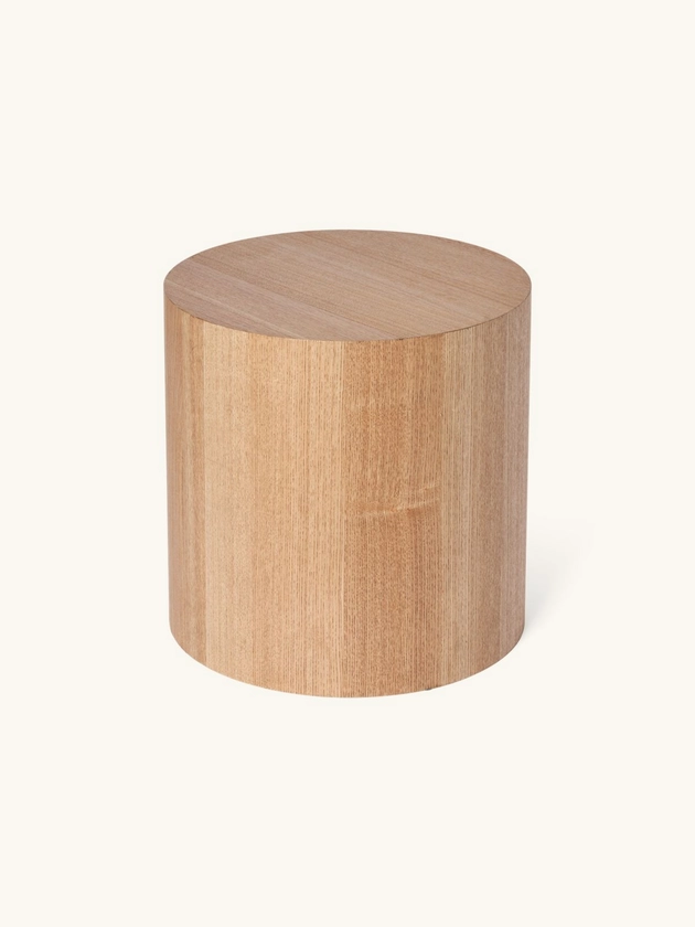 Table d’appoint | MDF/placage de bois de frêne. Ø35 x 35 cm. | Medium Wood