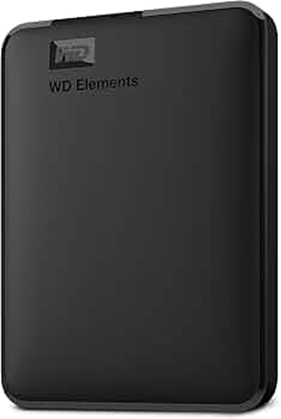 WD 5 TB Elements Disco duro externo portátil con USB 3.0, color negro