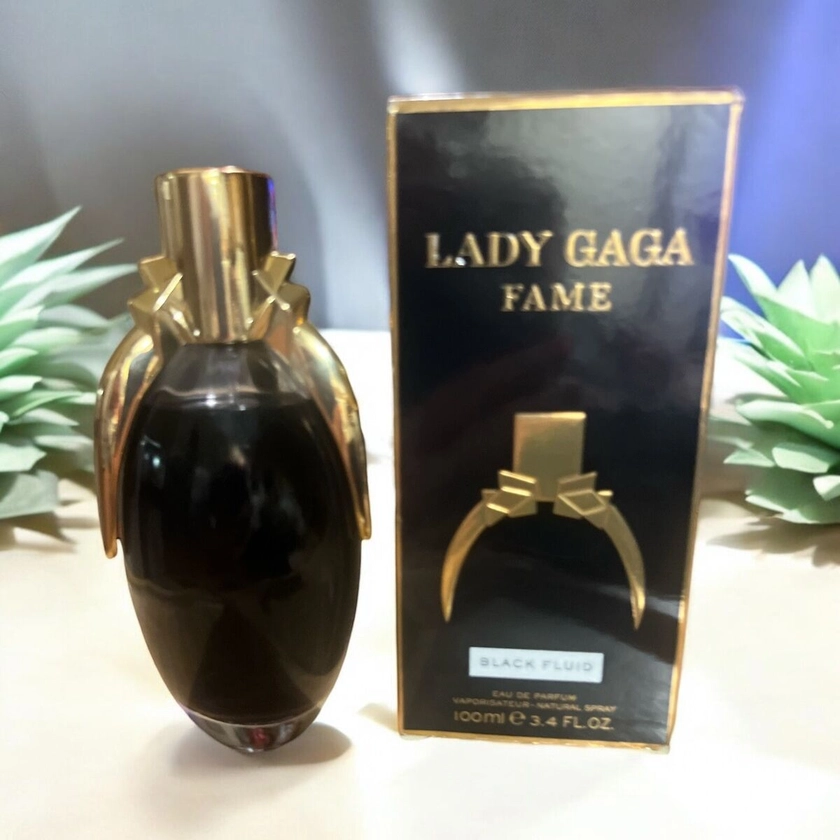 Lady Gaga FAME Black Fluid Perfume 3.4 oz 100ml New Open Box